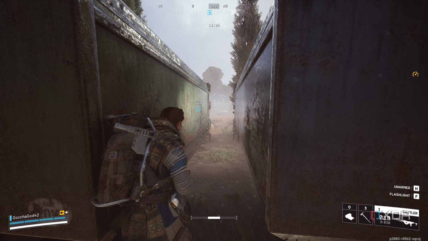 A screenshot from Arc Raiders running on an Nvidia RTX 3050 Ti mobile.