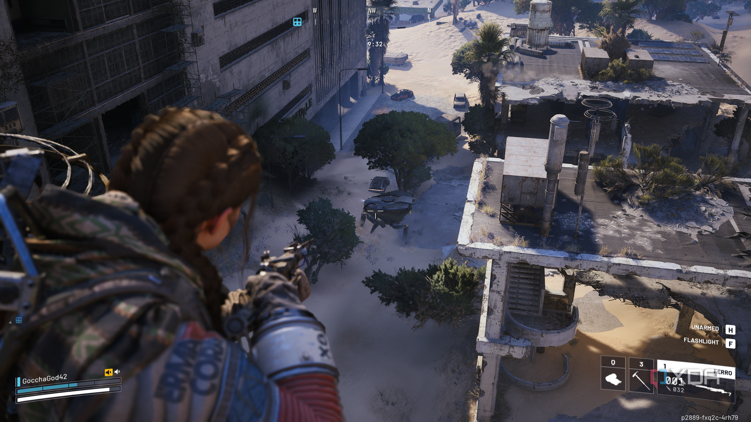 Aiming at a Bastion in Arc Raiders.