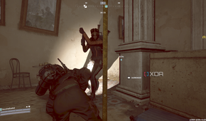 Crawling in front of a player in Arc Raiders.