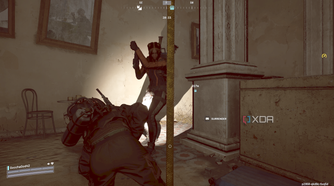 Crawling in front of a player in Arc Raiders.