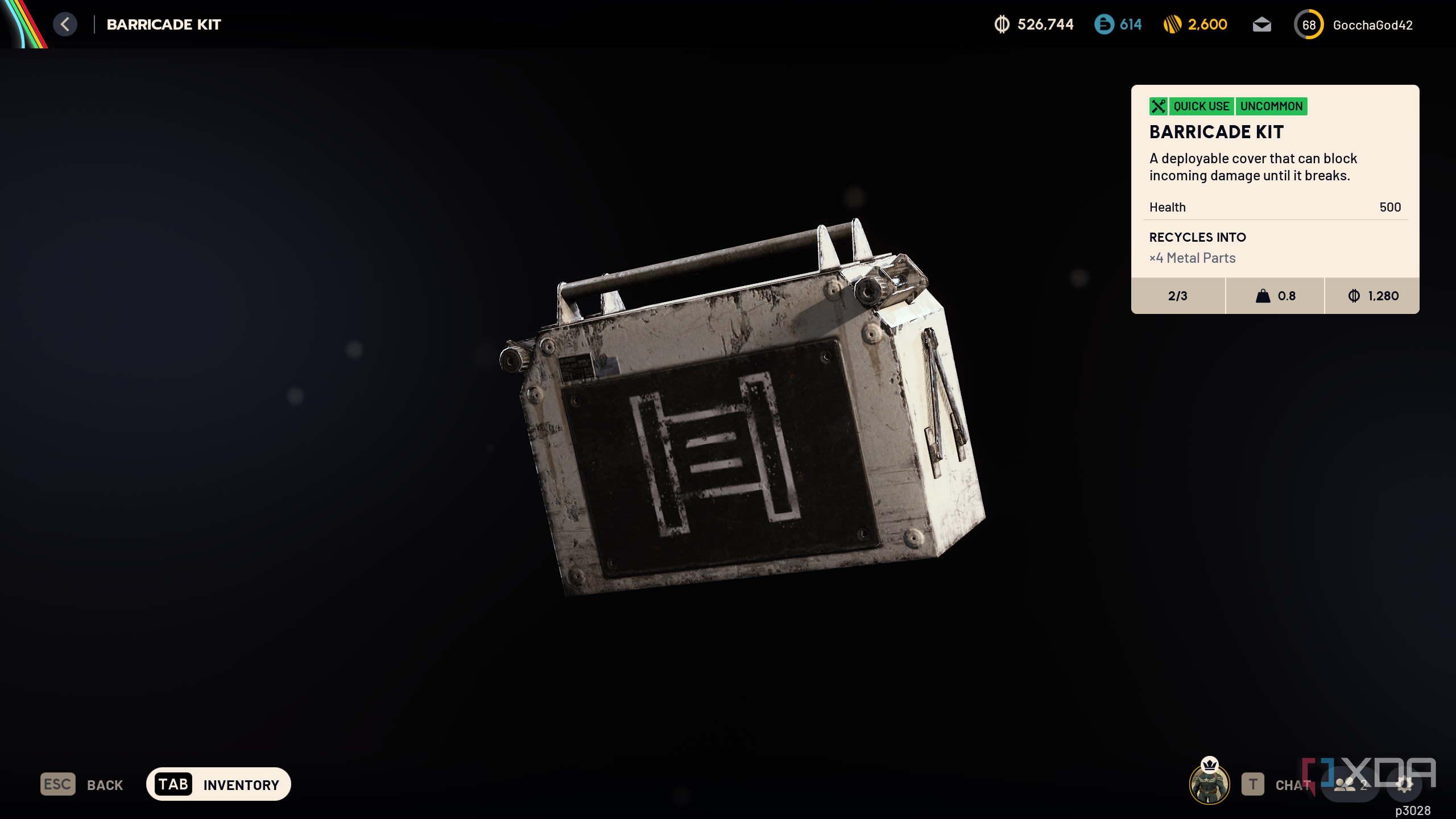 A barricade kit in Arc Raiders.