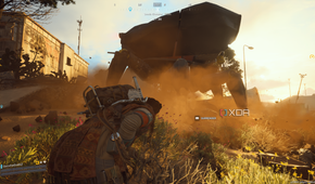 Being knocked down by a Bastion machine in Arc Raiders.