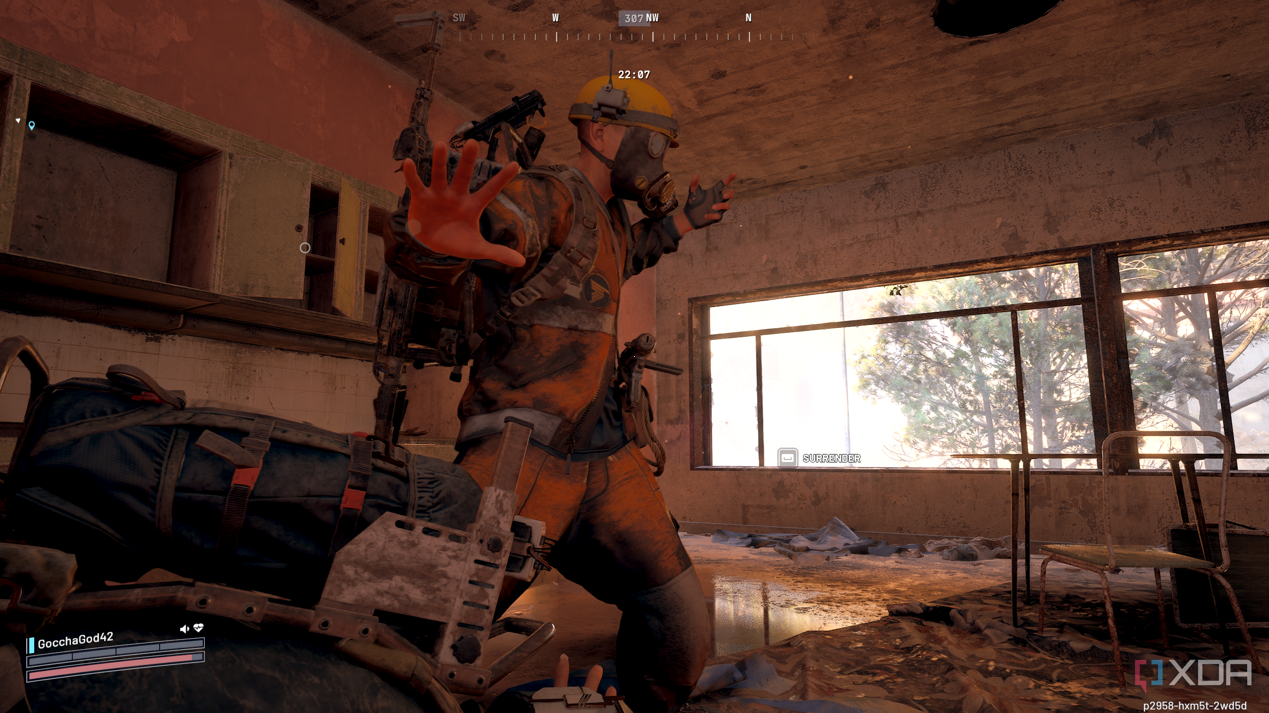 Being knocked out by another player in Arc Raiders.