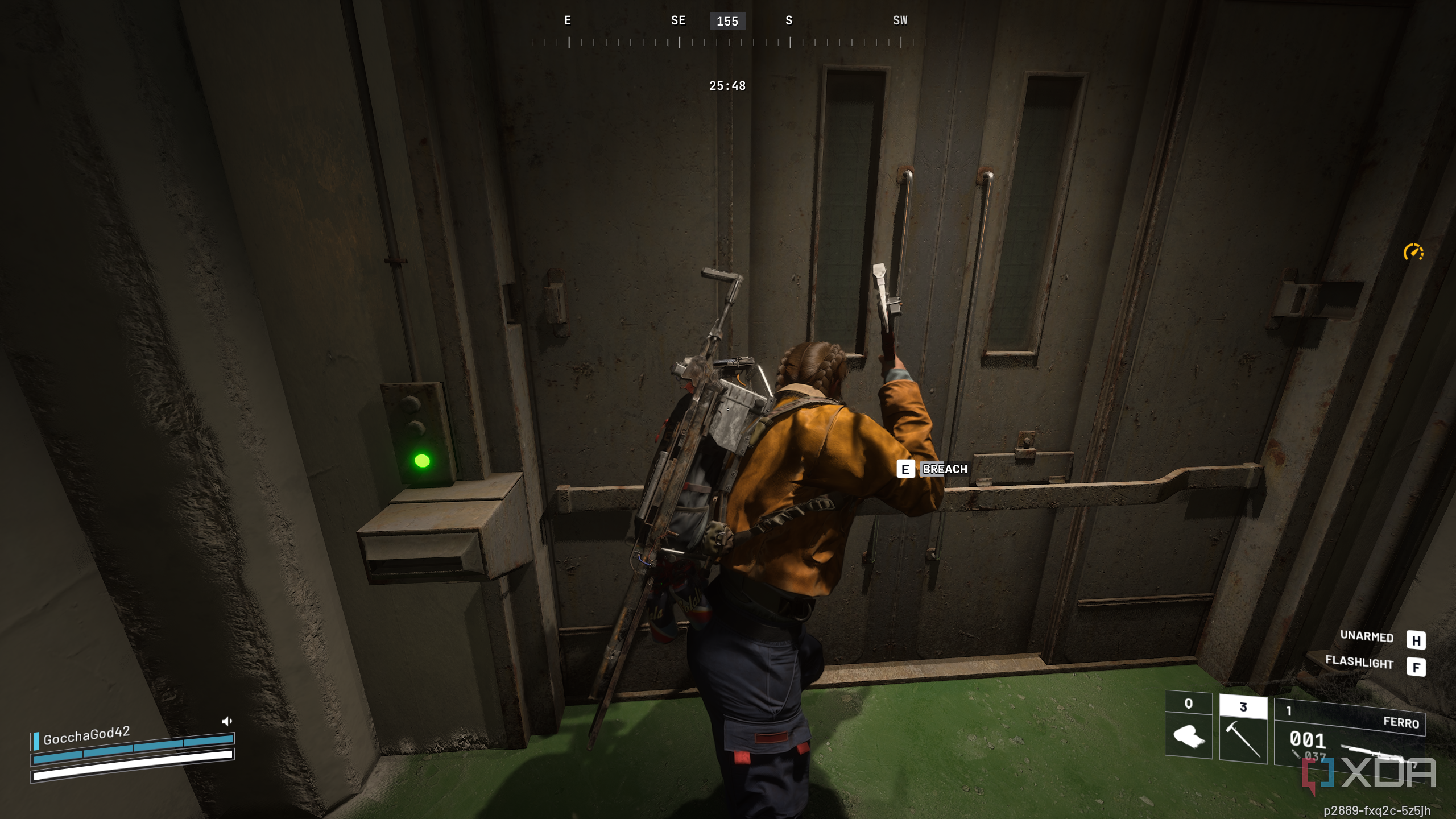 Breaching a door in Arc Raiders.