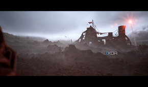 A Raider Camp at the outskirts of a map in a cutscene in Arc Raiders.