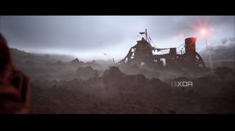 A Raider Camp at the outskirts of a map in a cutscene in Arc Raiders.