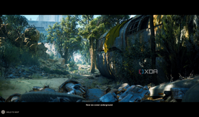 A raider camp in a cutscene in Arc Raiders.