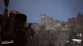 Formicai Outpost in the distance in Arc Raiders.