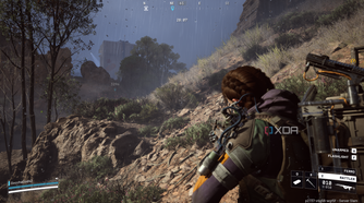 Aiming with a switched shoulder in Arc Raiders.