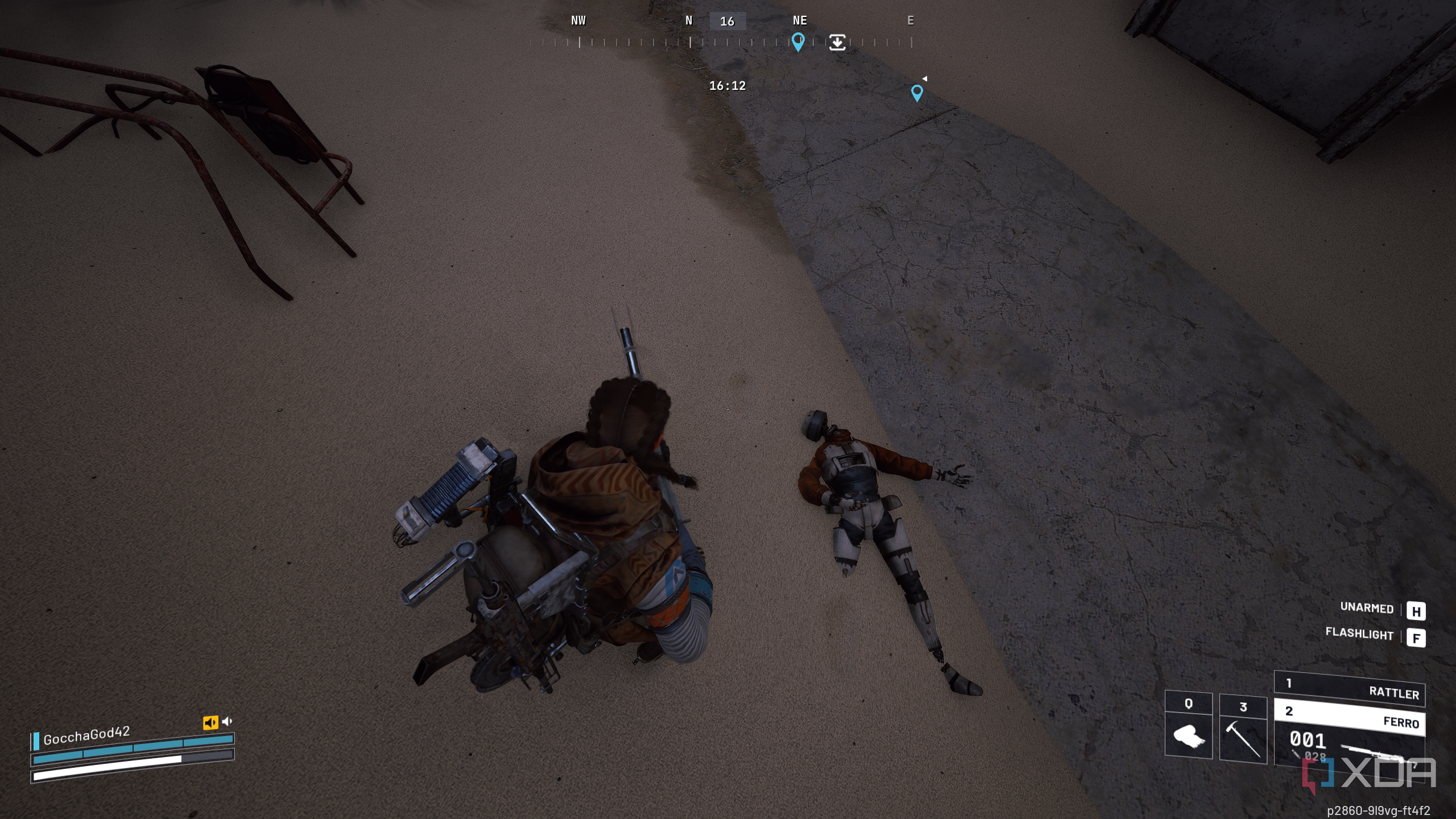 A dead raider in Arc Raiders.