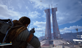 Launch Towers in the Spaceport map of Arc Raiders.