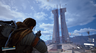 Launch Towers in the Spaceport map of Arc Raiders.
