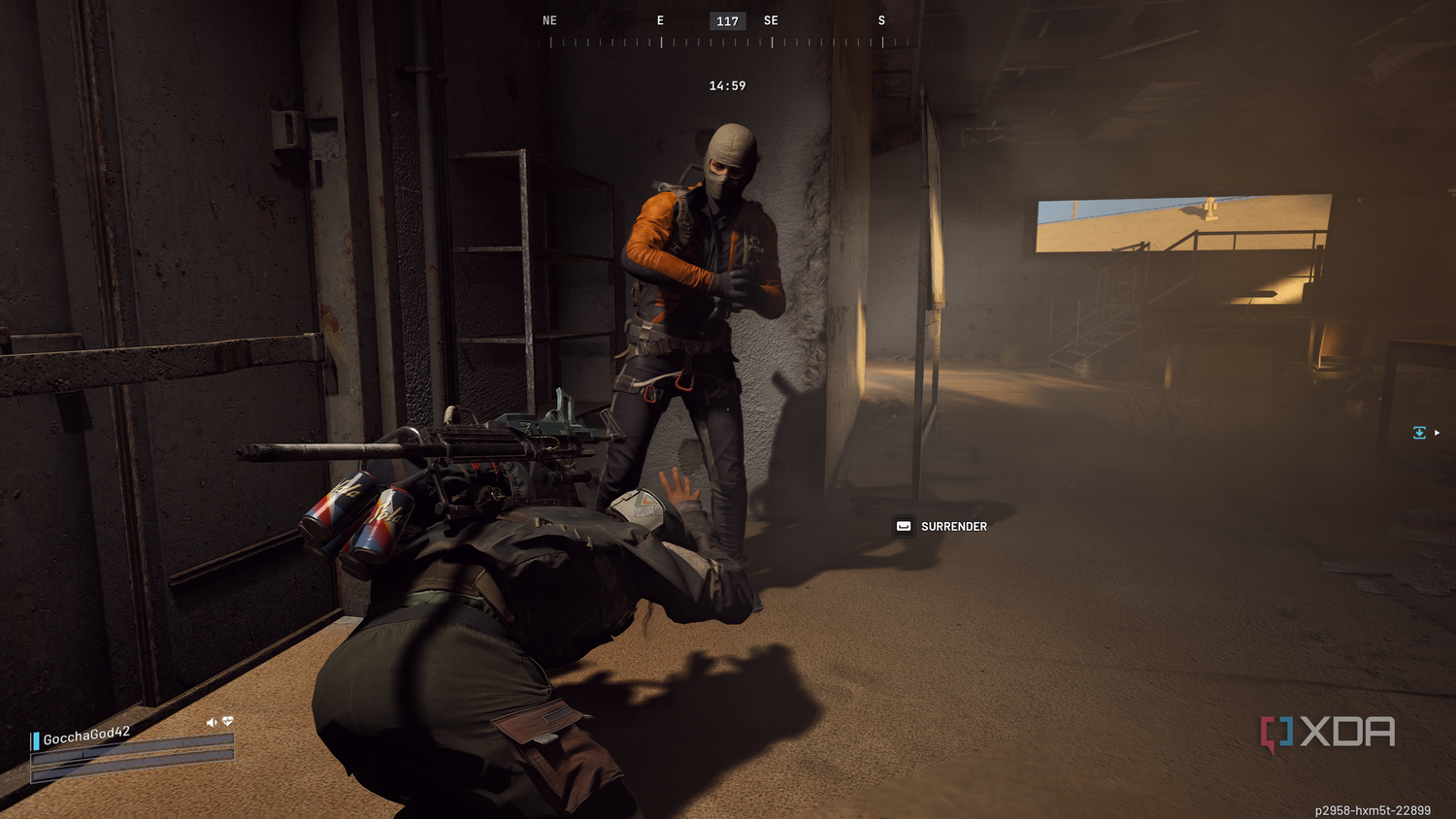 Being knocked out by a fellow raider in Arc Raiders.
