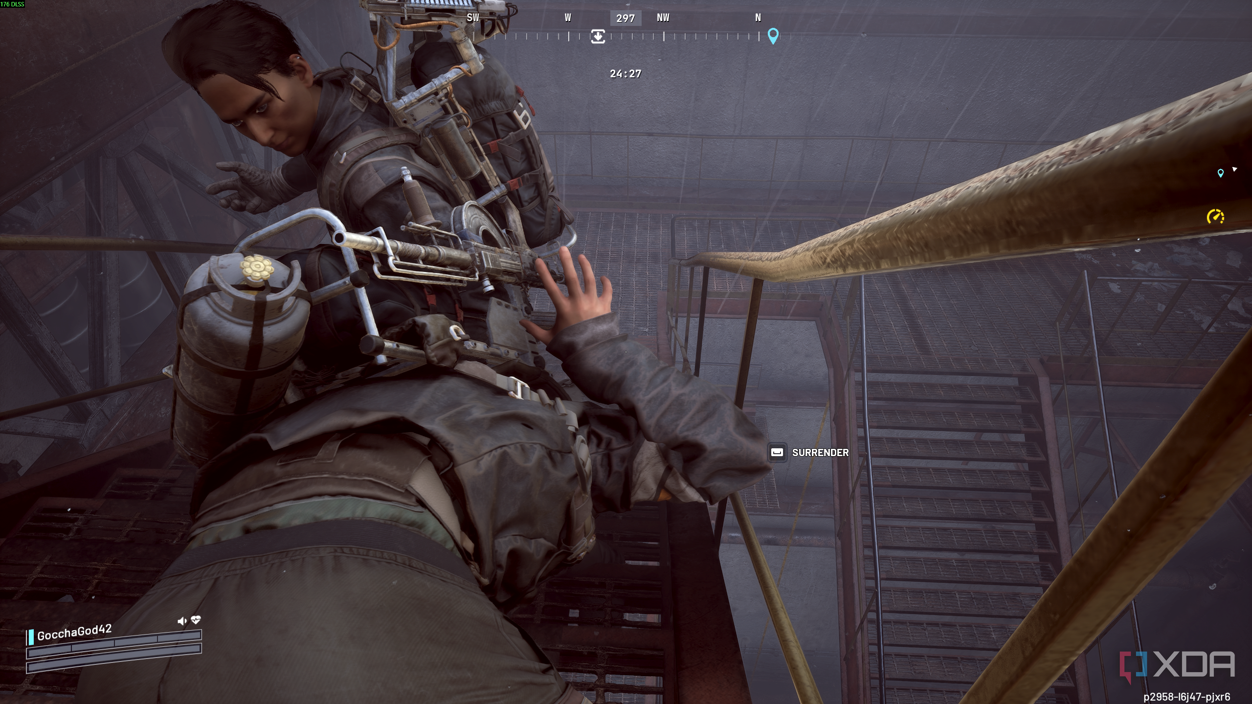 Being knocked out by another player in Arc Raiders.