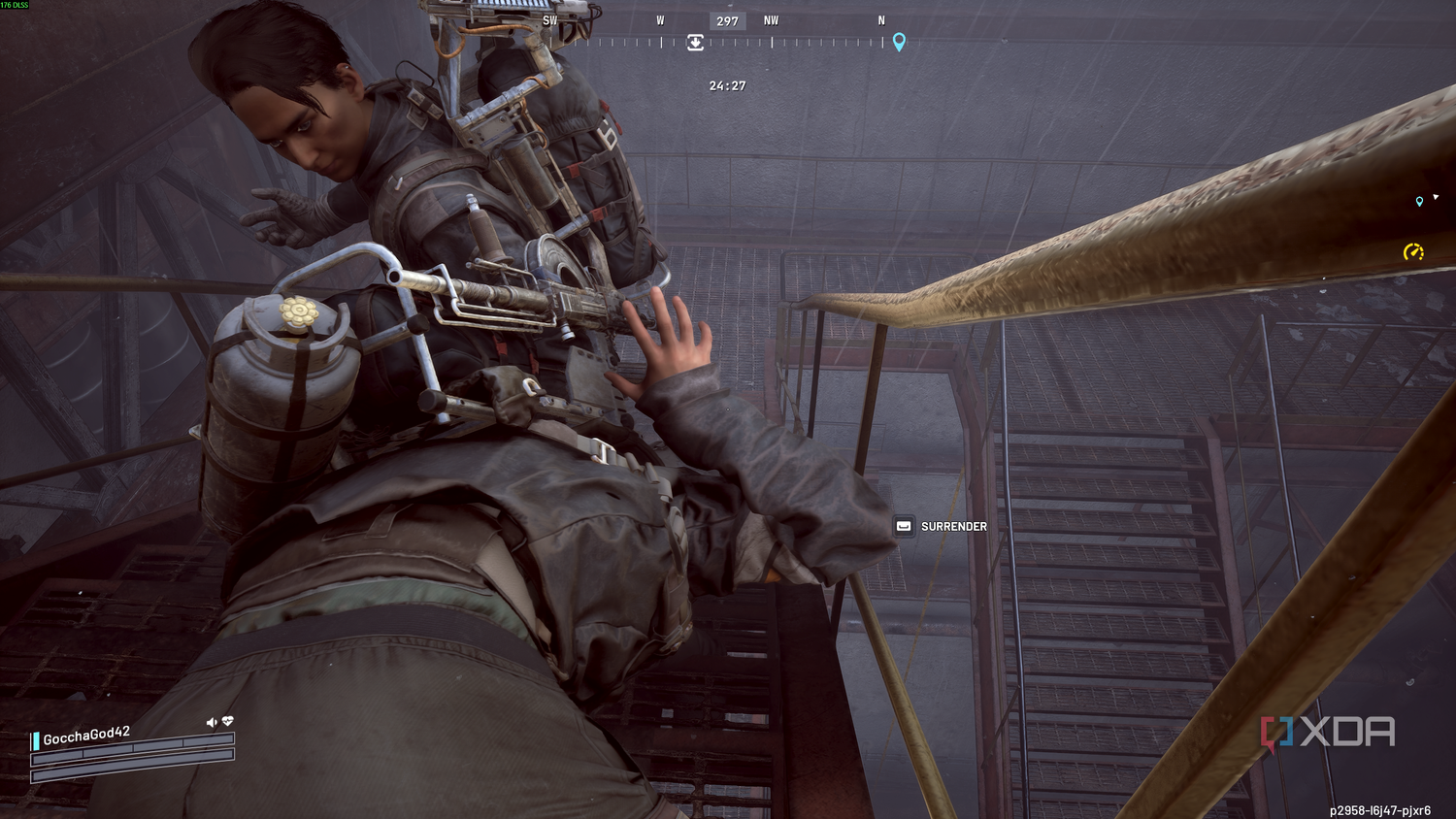 Being knocked out by another player in Arc Raiders.