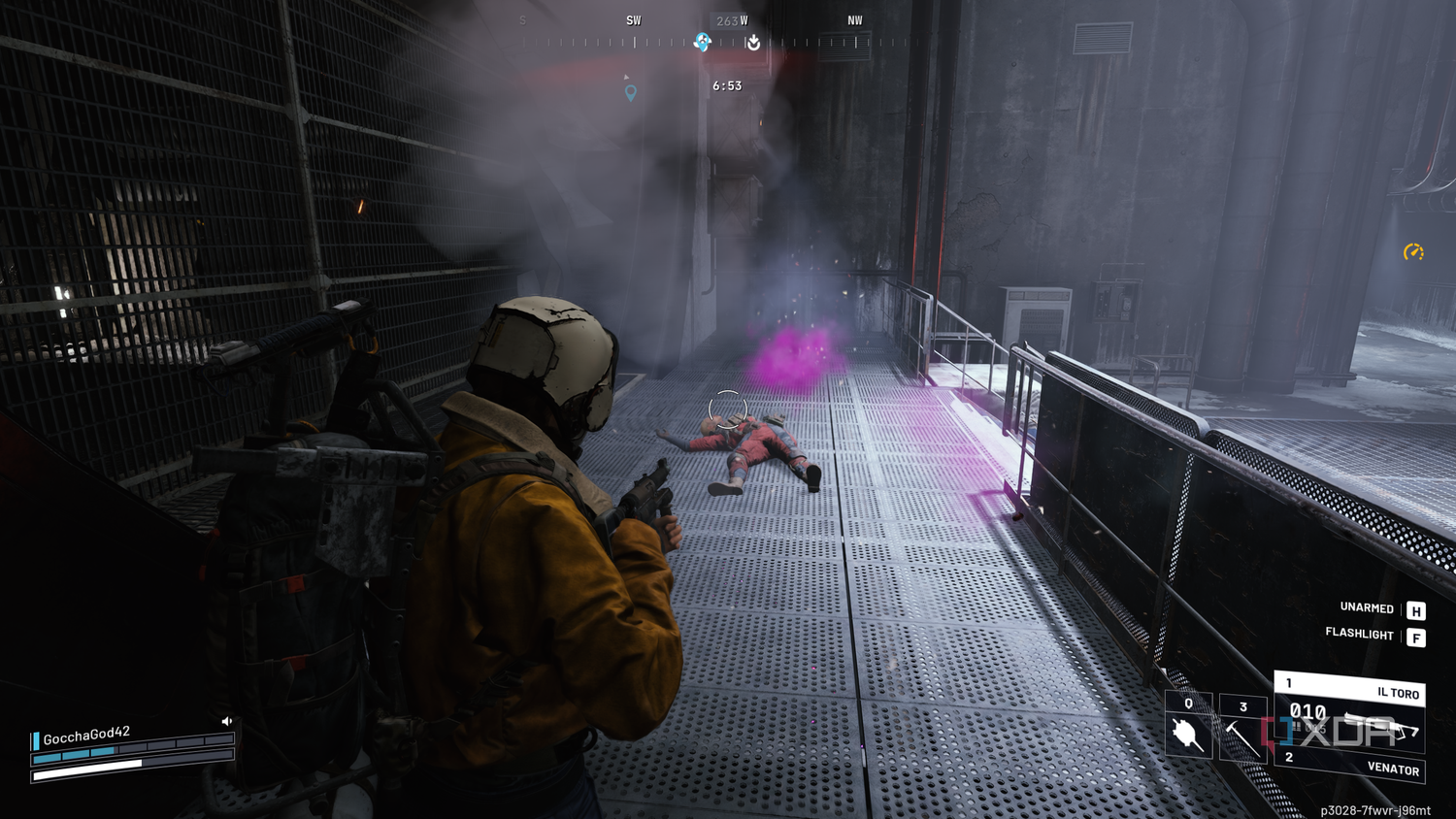 Knocking out a raider in Arc Raiders.