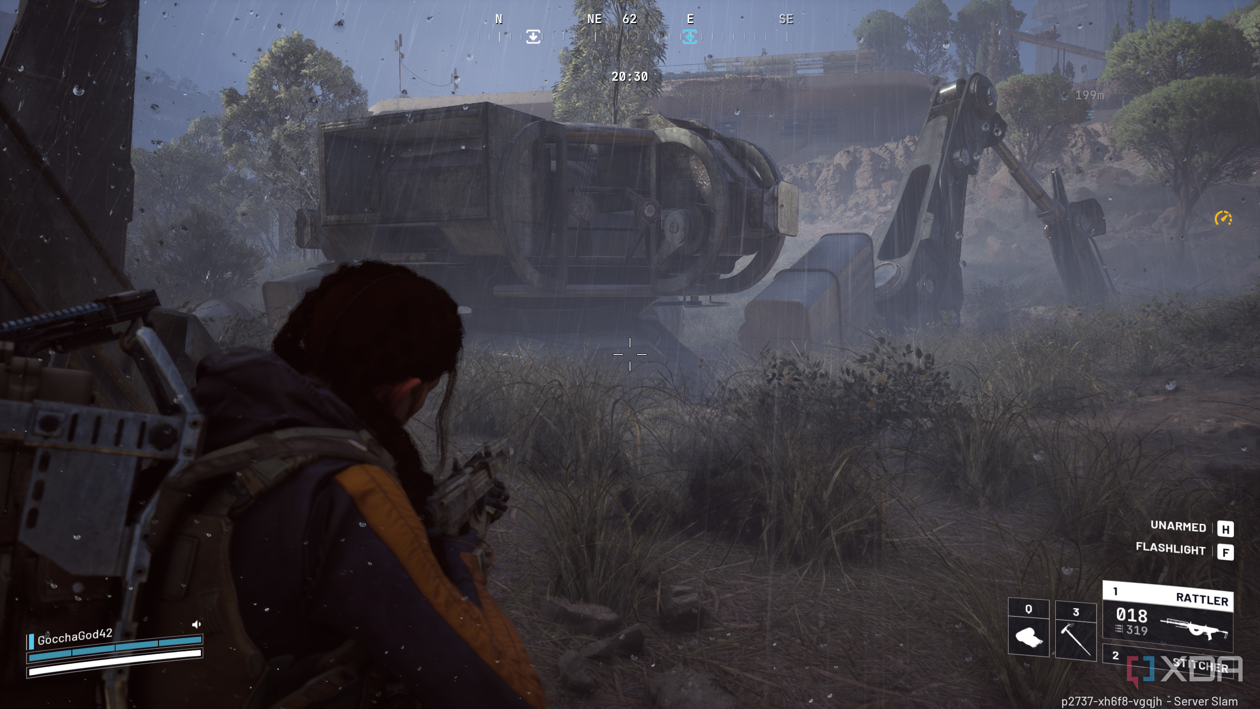A first-wave ARC husk in Arc Raiders.