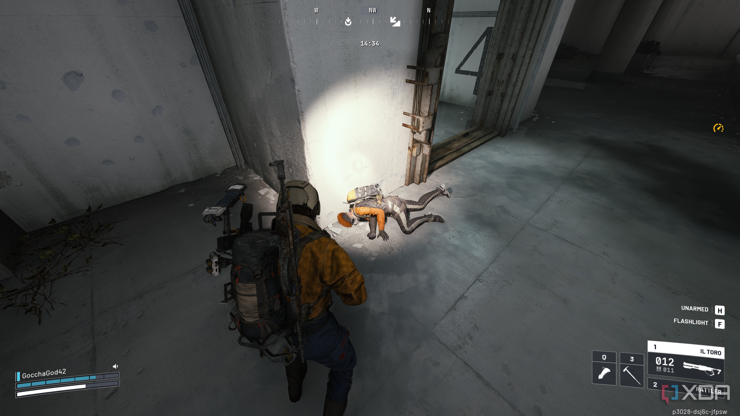 A knocked-out raider in Arc Raiders.