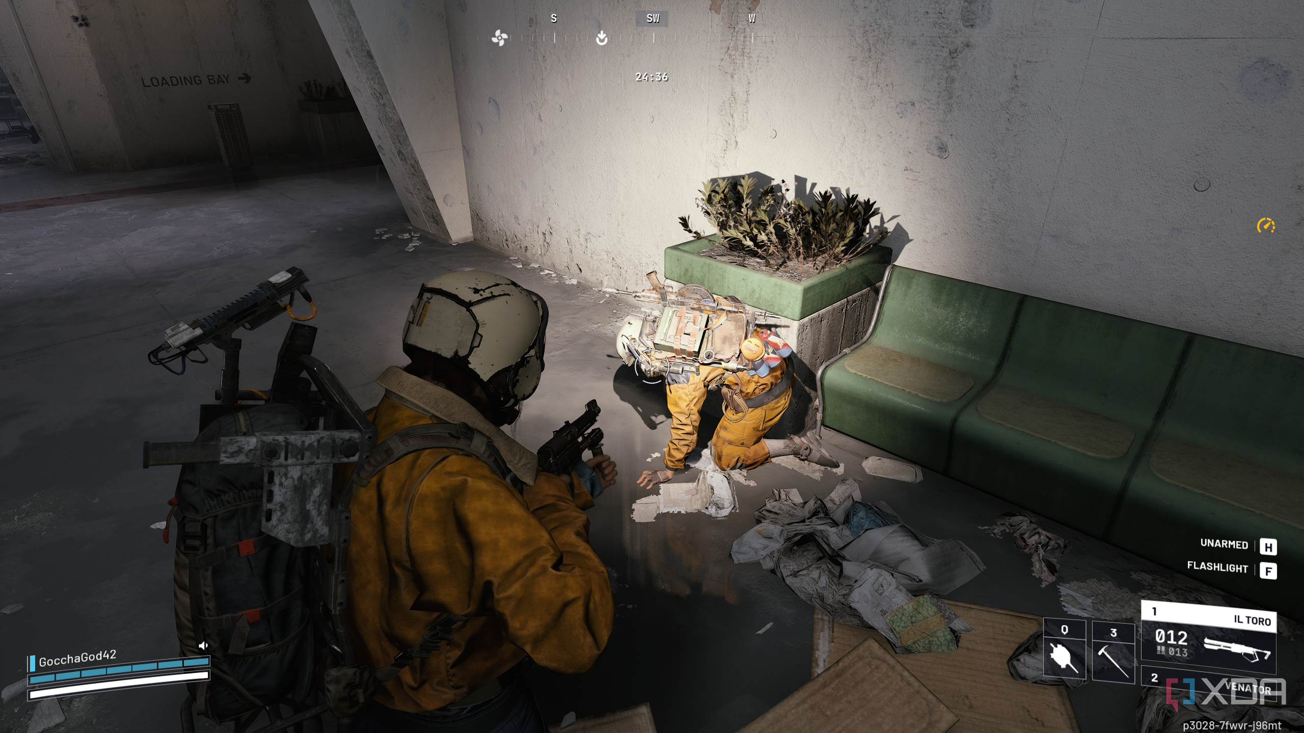 A knocked-down raider in Arc Raiders.