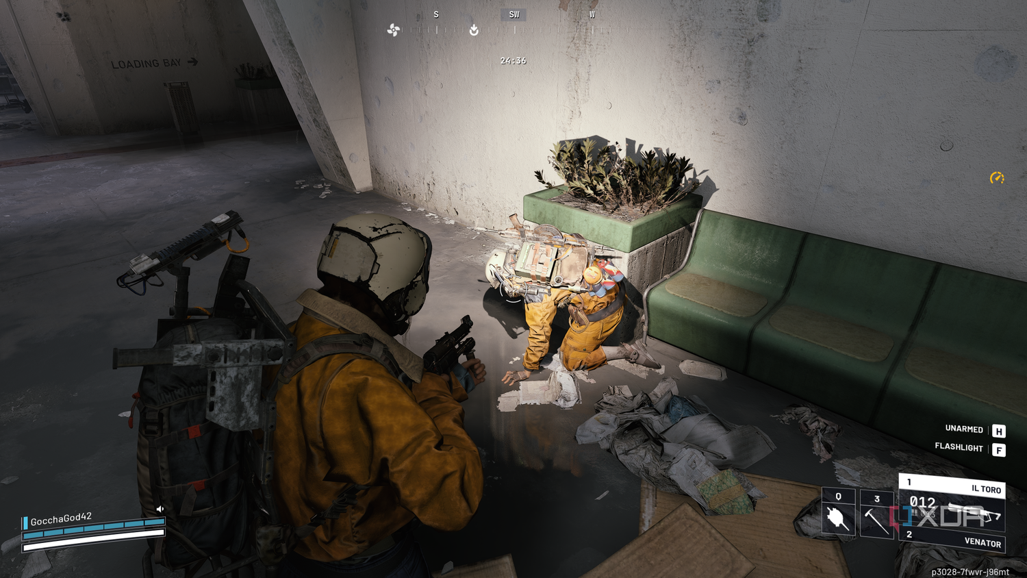 A knocked-down raider in Arc Raiders.