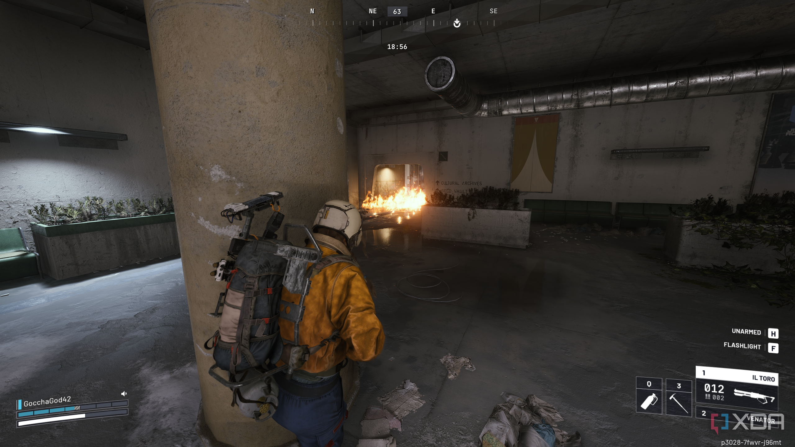 A blaze grenade block in Arc Raiders.
