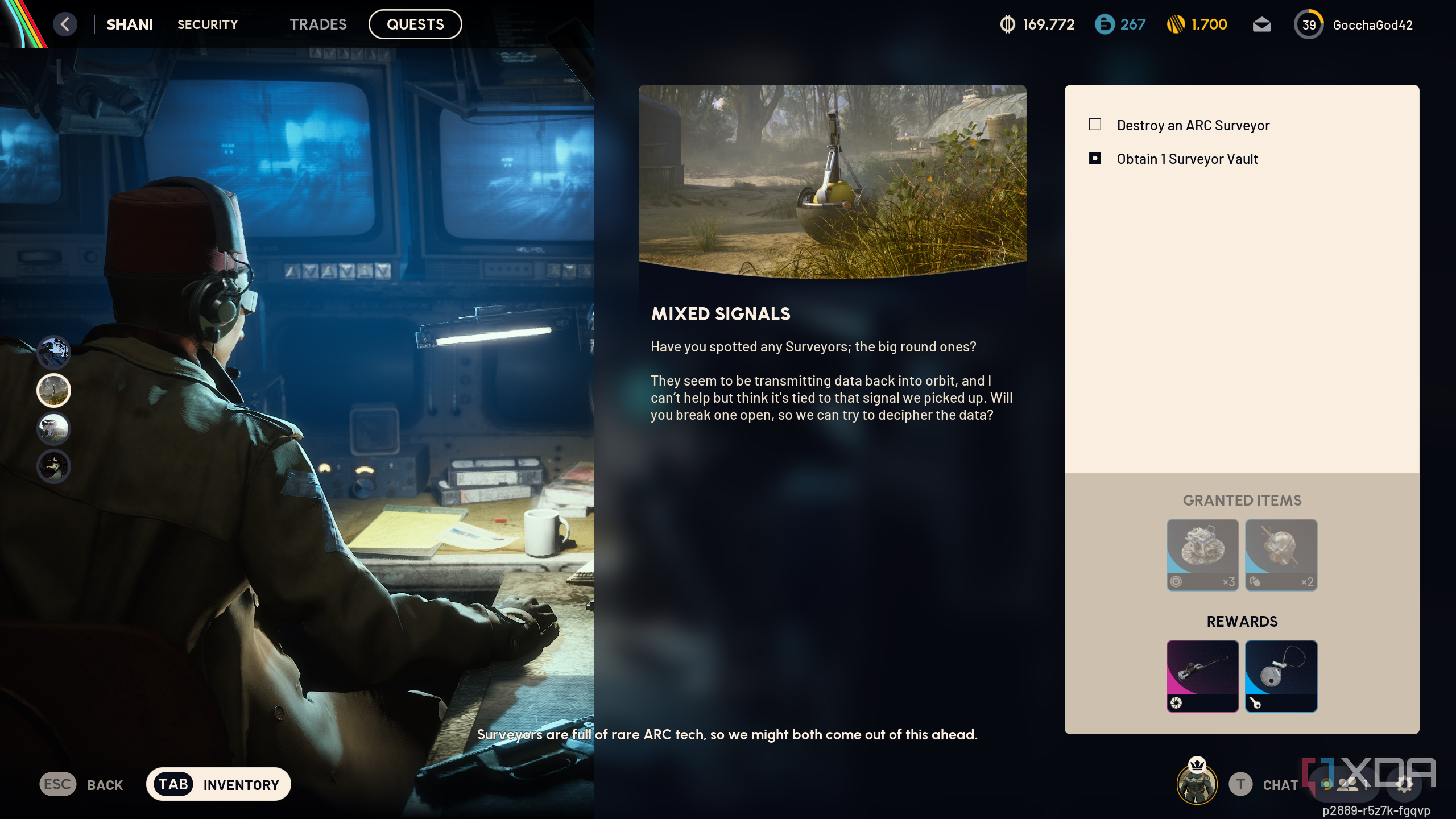 Quests from Shani in Arc Raiders.