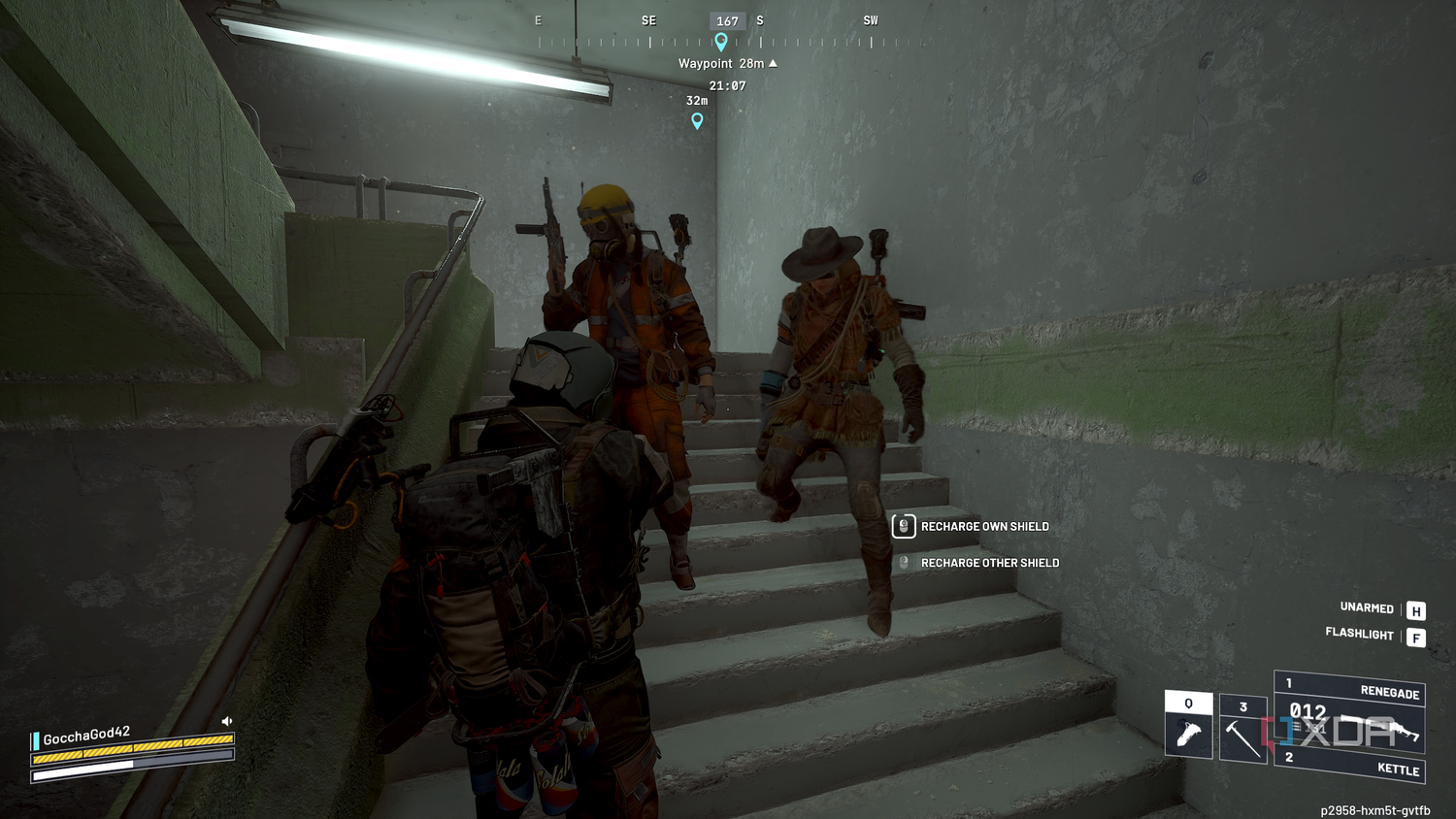 Teaming up with two other players in Arc Raiders.