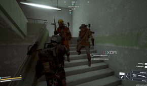 Teaming up with two other players in Arc Raiders.