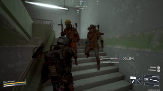 Teaming up with two other players in Arc Raiders.