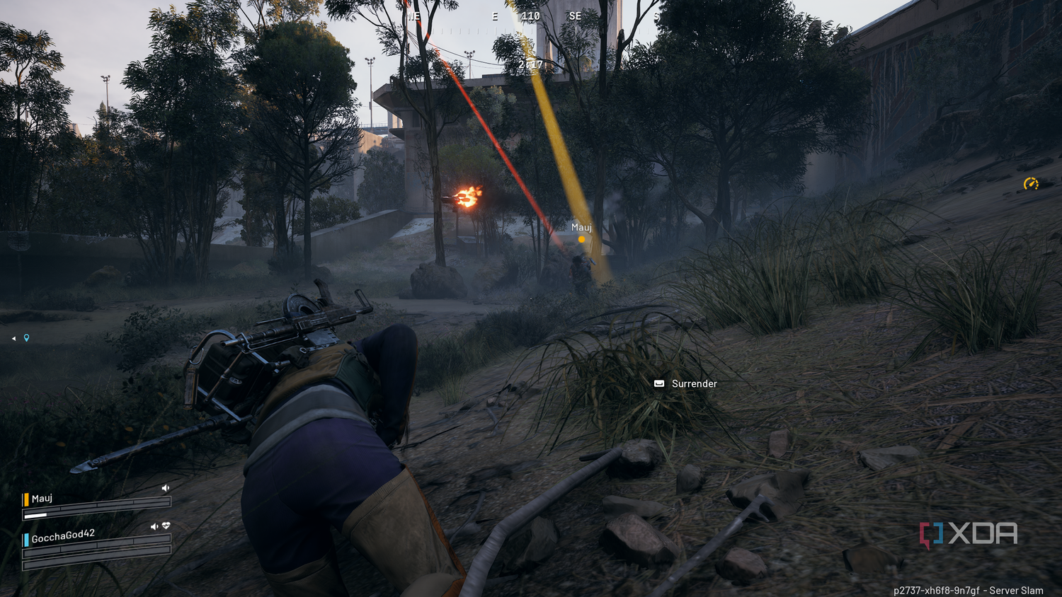 Two drones destroying a team of two in Arc Raiders.