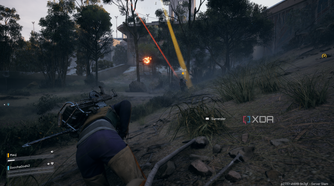 Two drones destroying a team of two in Arc Raiders.