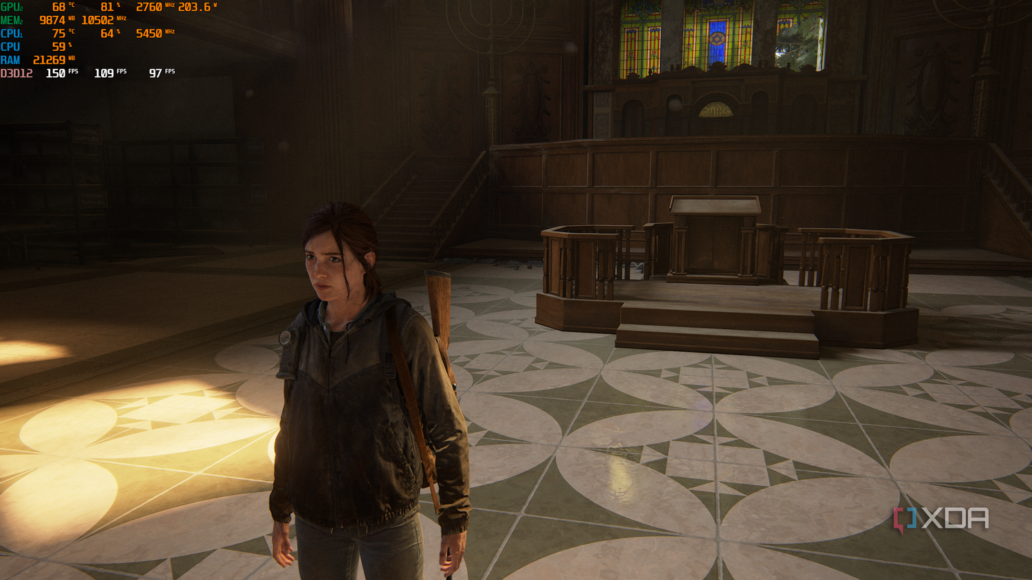 A screenshot from the video game 'The Last of Us Part II'.