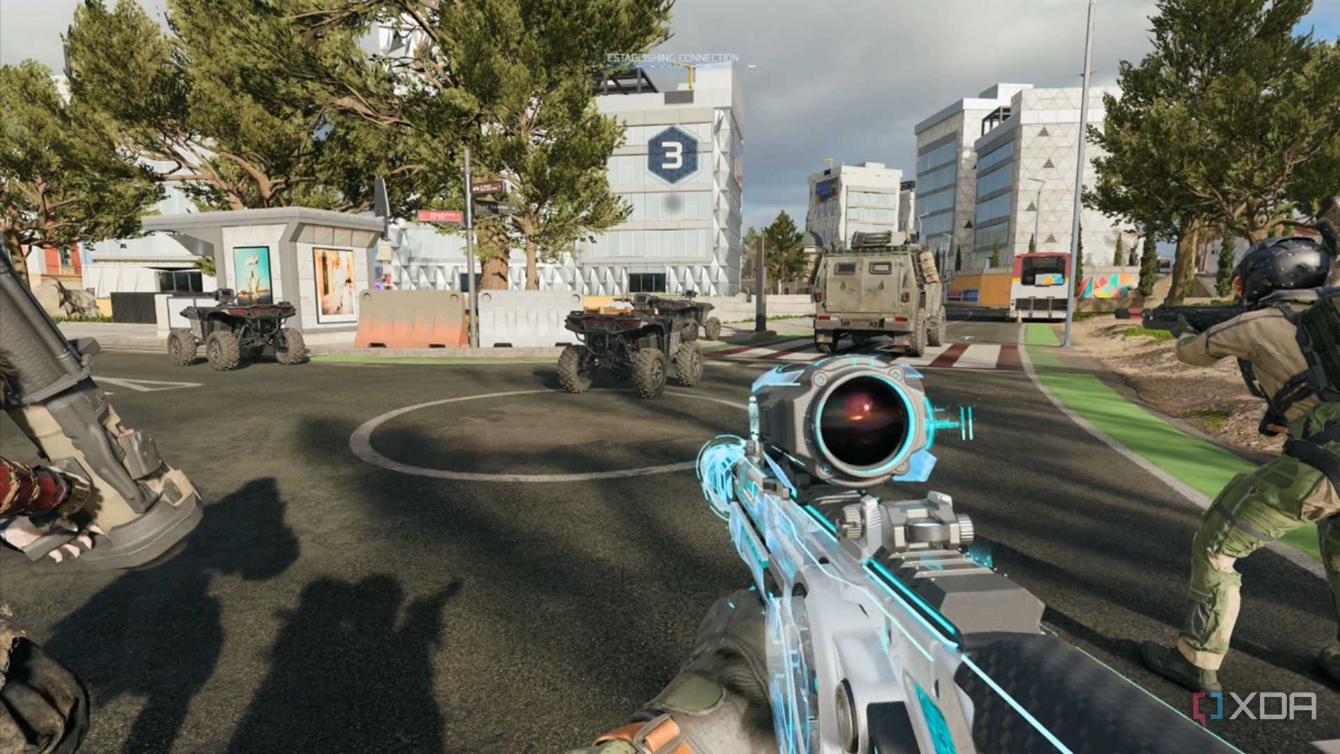 A screenshot of multiplayer gameplay from Call of Duty: Black Ops 7