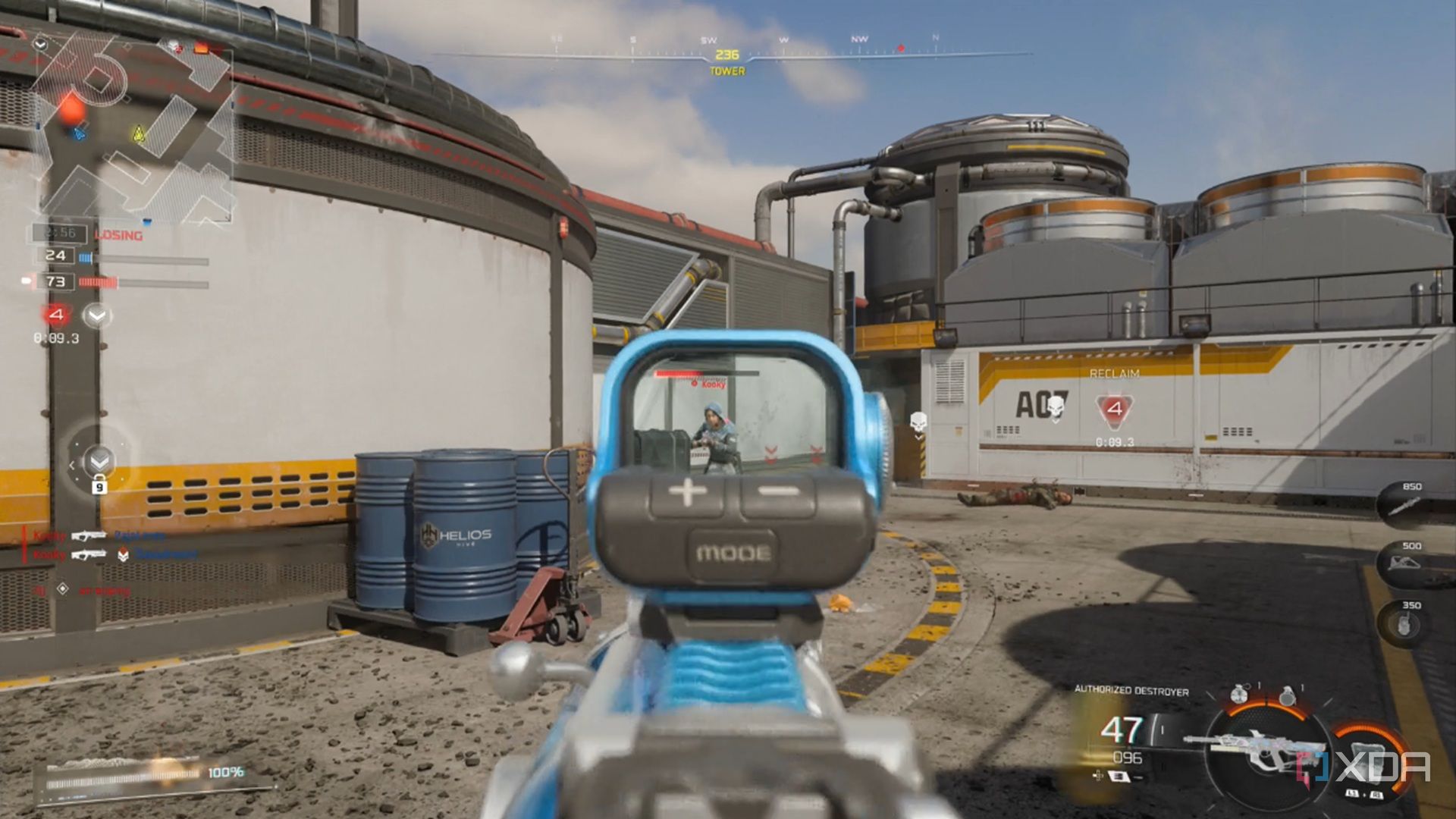 A screenshot of multiplayer gameplay from Call of Duty: Black Ops 7