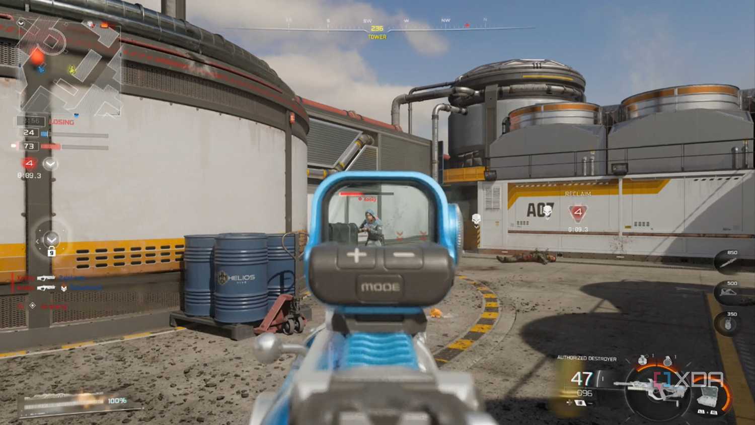 A screenshot of multiplayer gameplay from Call of Duty: Black Ops 7