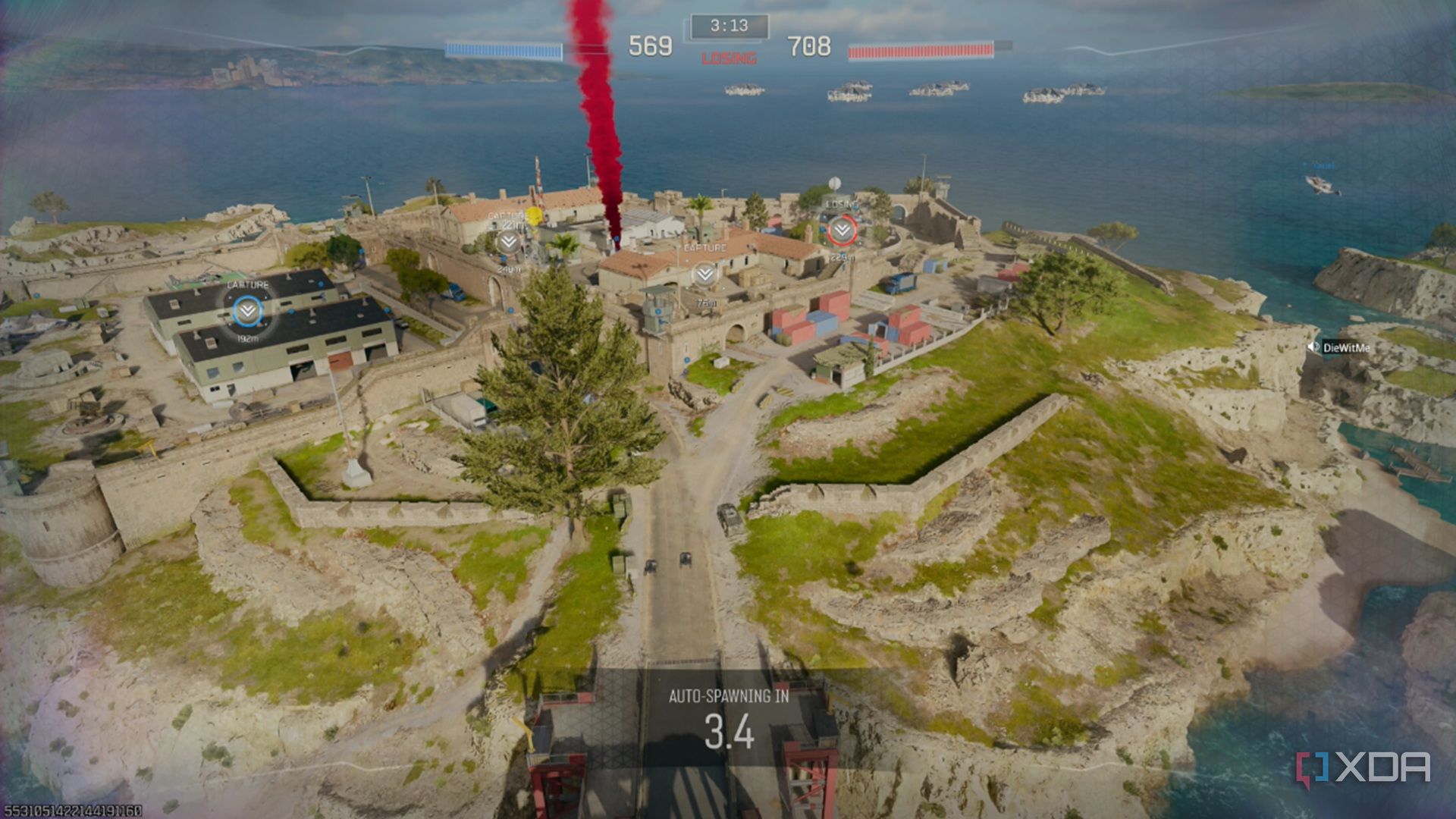 A screenshot of multiplayer gameplay from Call of Duty: Black Ops 7