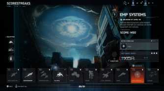 A screenshot of killstreak loadout screen from Call of Duty: Black Ops 7