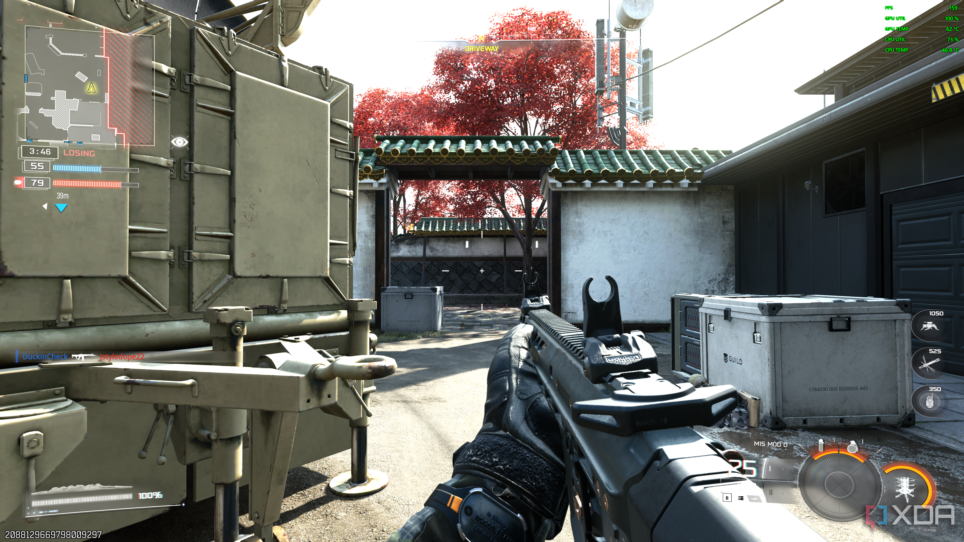 Call of Duty Black Ops 7 multiplayer on an RX 7800 XT.