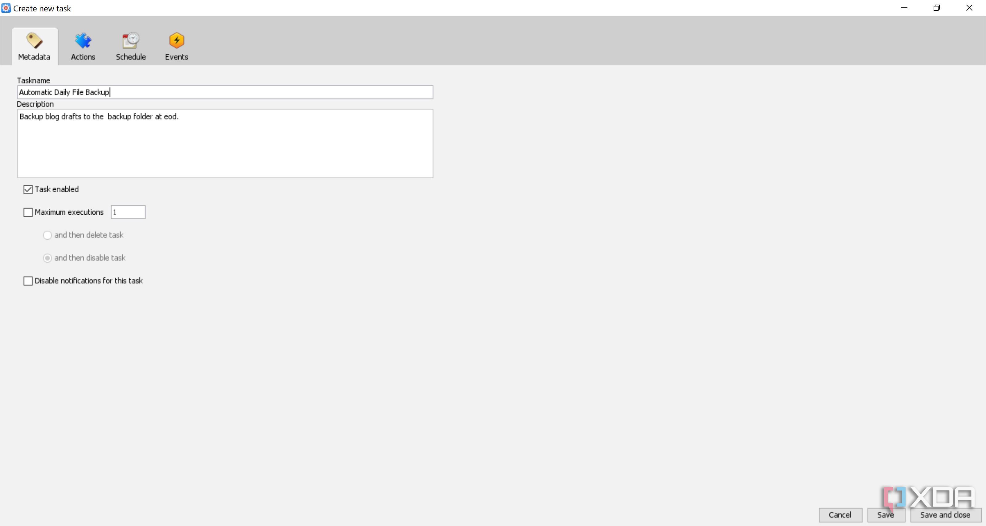 I use this open-source alternative instead of Windows Task Scheduler