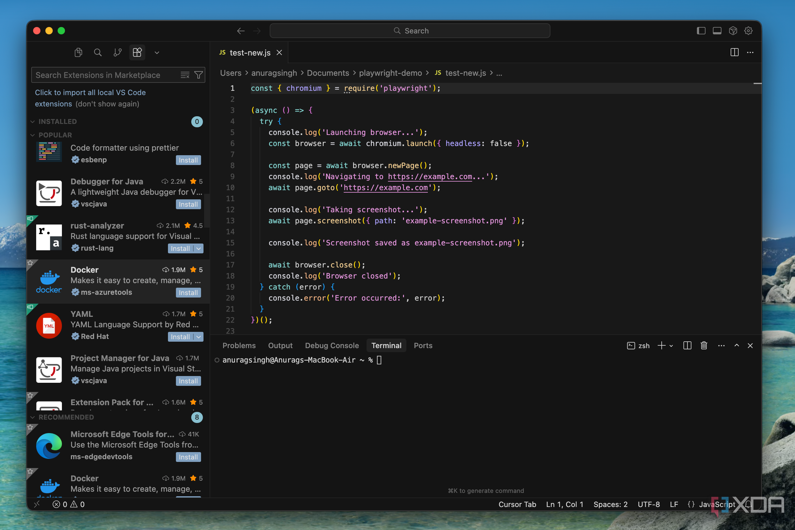 cursor code editor with terminal
