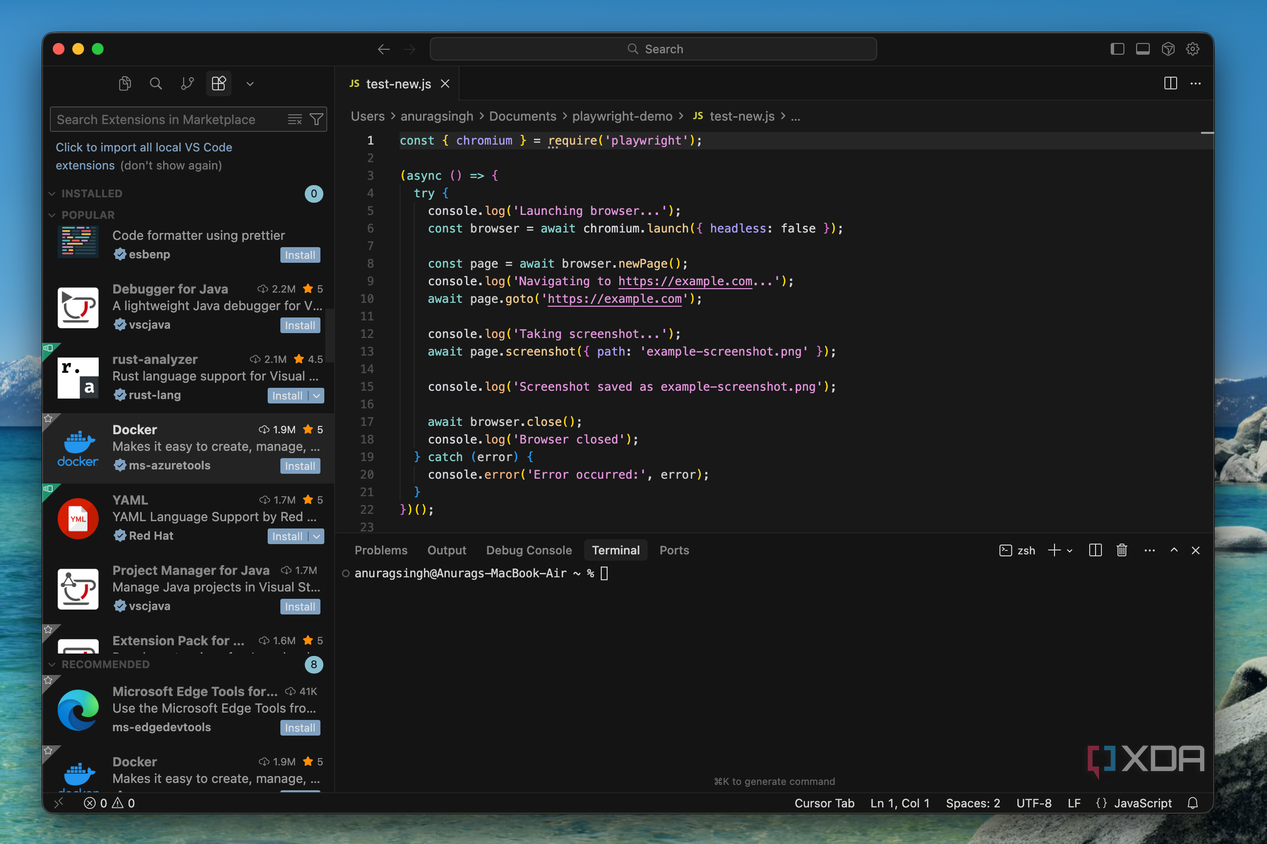 cursor code editor with terminal