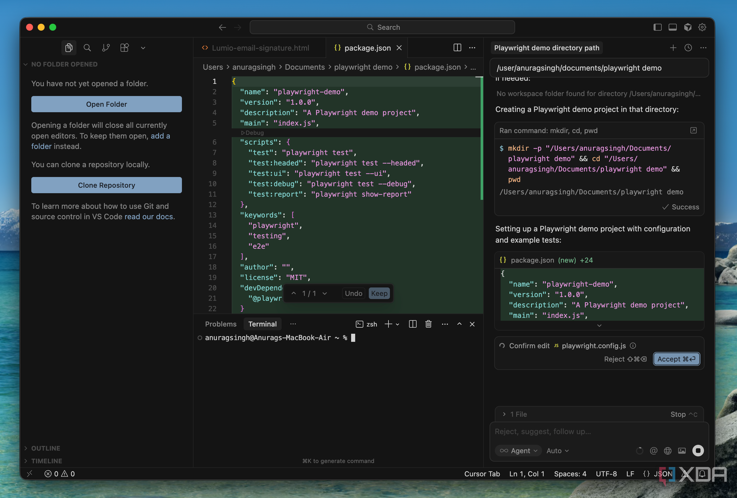 cursor agent in action