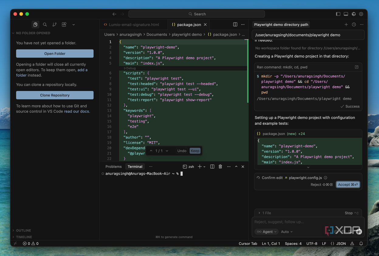 cursor agent in action