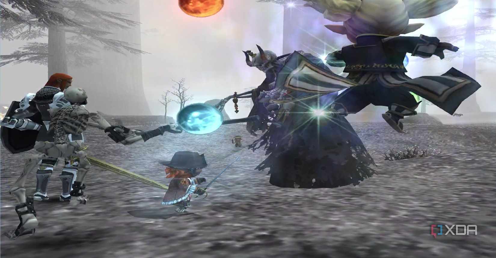 Luchando contra un Lich en FFXI