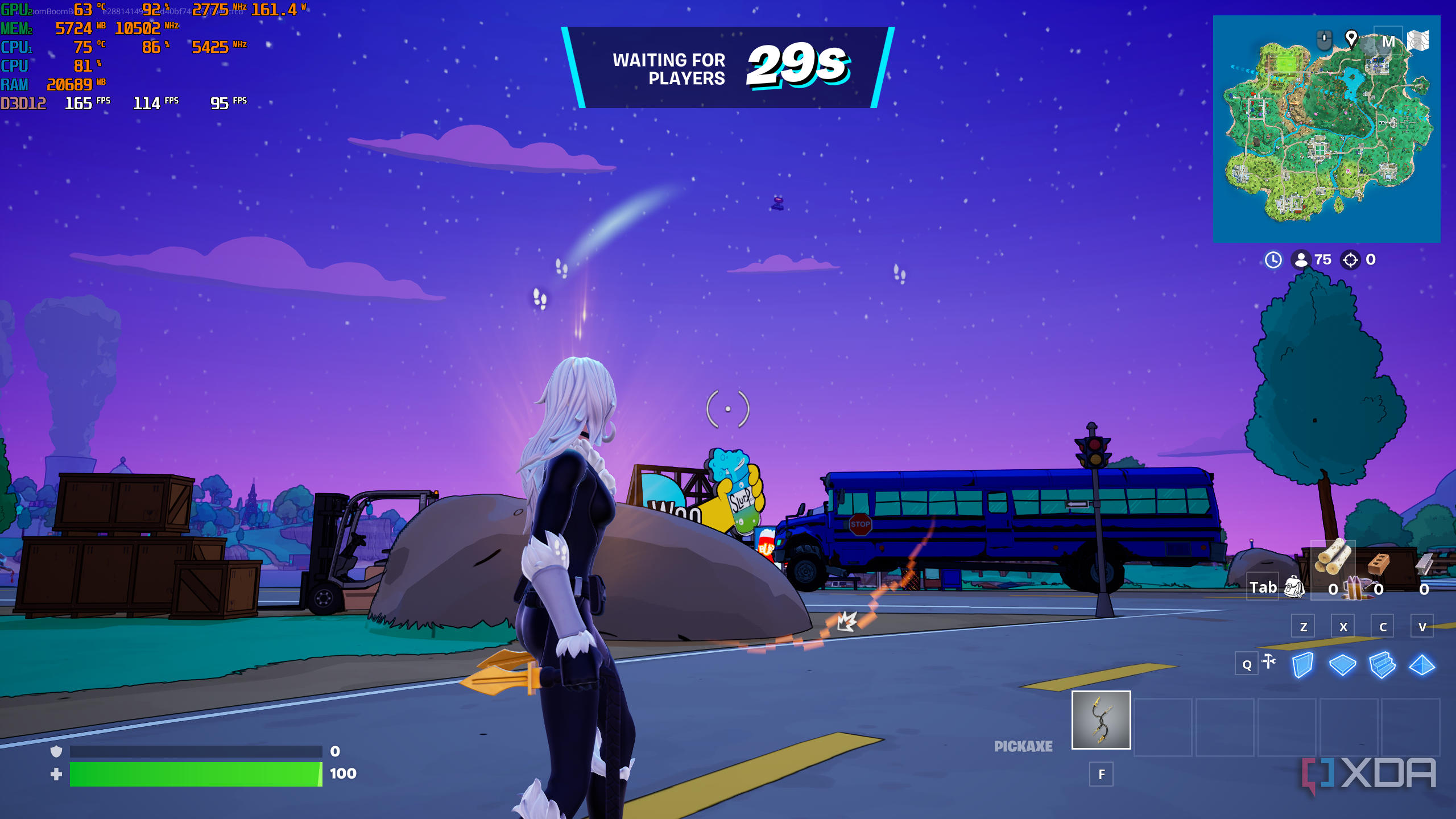A screenshot from the video game 'Fortnite'.