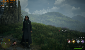 A screenshot from the video game, 'Hogwarts Legacy'.