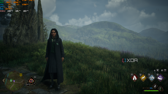 A screenshot from the video game, 'Hogwarts Legacy'.