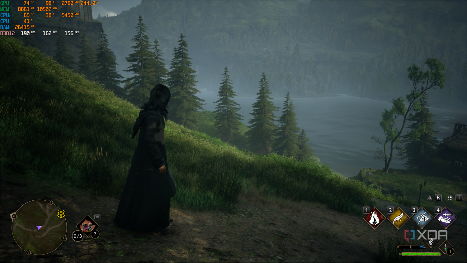 A screenshot from the video game, 'Hogwarts Legacy'.