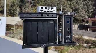 A collection of home lab devices