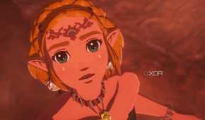 Zelda looks up toward the sky in Hyrule Warriors: Age of Imprisonment